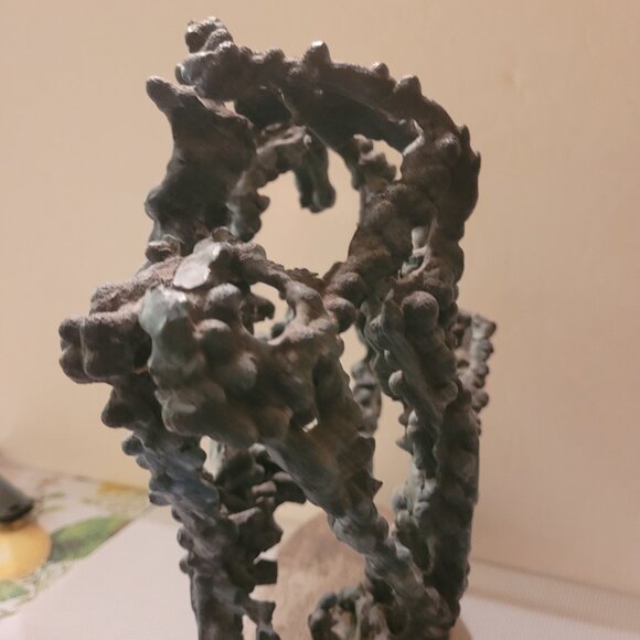 UNIQUE ORGANIC PIECE OF ART! Cast Bronze Ant Hill Sculpture - VINTAGE- BRUTALIST - Picture 15 of 16